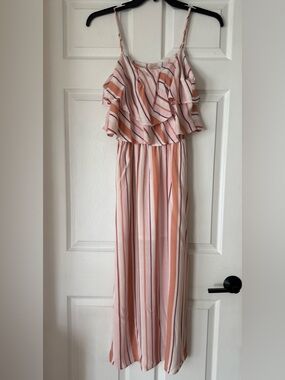 Gilli Cream and Mauve Striped Top